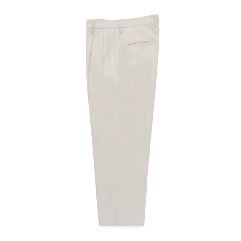 画像1: WACKO MARIA/DOUBLE PLEATED CHINO TROUSERS（WHITE）［ツータックチノトラウザース-23秋冬］