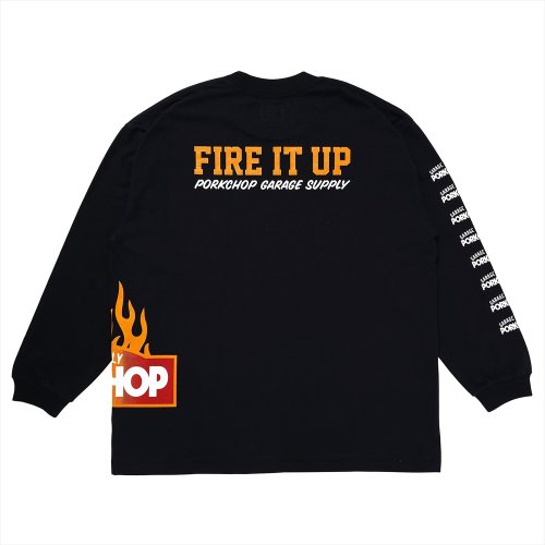 他の写真2: PORKCHOP/FIRE BLOCK MULTI L/S TEE（BLACK）［プリント長袖T-23秋冬］