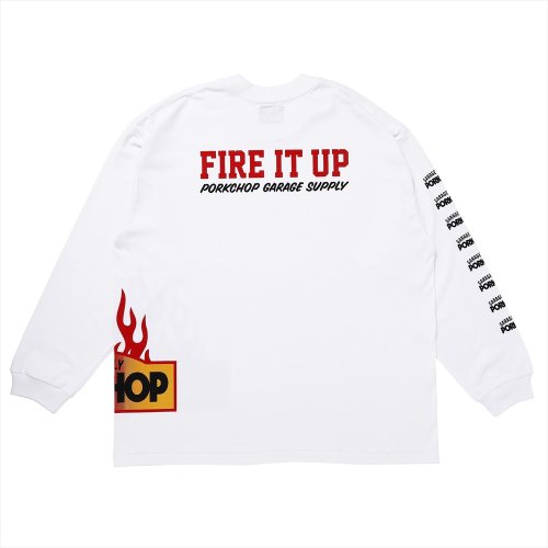 他の写真2: PORKCHOP/FIRE BLOCK MULTI L/S TEE（WHITE）［プリント長袖T-23秋冬］