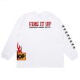 画像2: PORKCHOP/FIRE BLOCK MULTI L/S TEE（WHITE）［プリント長袖T-23秋冬］ (2)