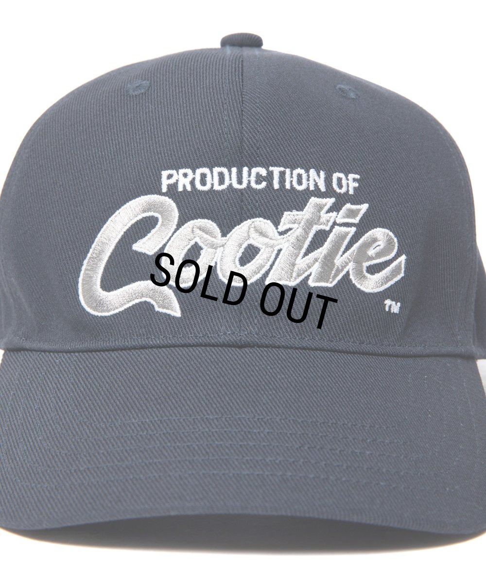 画像4: COOTIE PRODUCTIONS/Embroidery T/C Gabardine 6 Panel Cap（PRODUCTION OF COOTIE）（Navy）［6パネルキャップ-23秋冬］ (4)