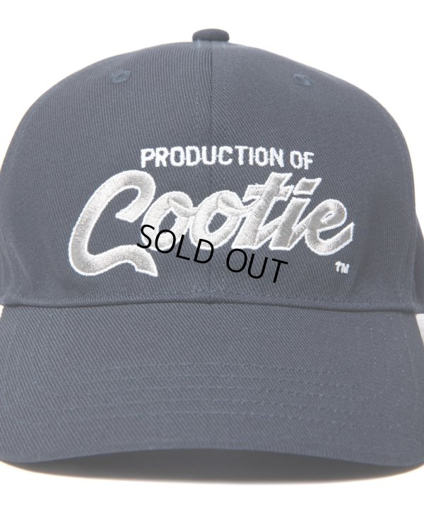 画像4: COOTIE PRODUCTIONS/Embroidery T/C Gabardine 6 Panel Cap（PRODUCTION OF COOTIE）（Navy）［6パネルキャップ-23秋冬］