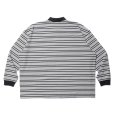 画像2: COOTIE PRODUCTIONS/Supima Border Oversized L/S Polo（Black）［ボーダーオーバーサイズ長袖ポロ-23秋冬］ (2)