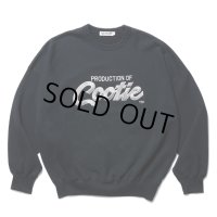 COOTIE PRODUCTIONS/Embroidery Sweat Crew（PRODUCTION OF COOTIE）（Black）［スウェットクルー-23秋冬］
