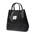 画像2: COOTIE PRODUCTIONS/Leather Tote Bag（Black）［レザートートバッグ-23秋冬］ (2)