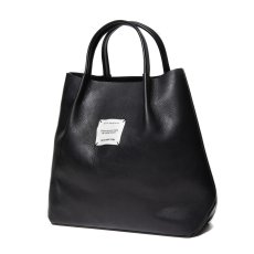画像2: COOTIE PRODUCTIONS/Leather Tote Bag（Black）［レザートートバッグ-23秋冬］ (2)