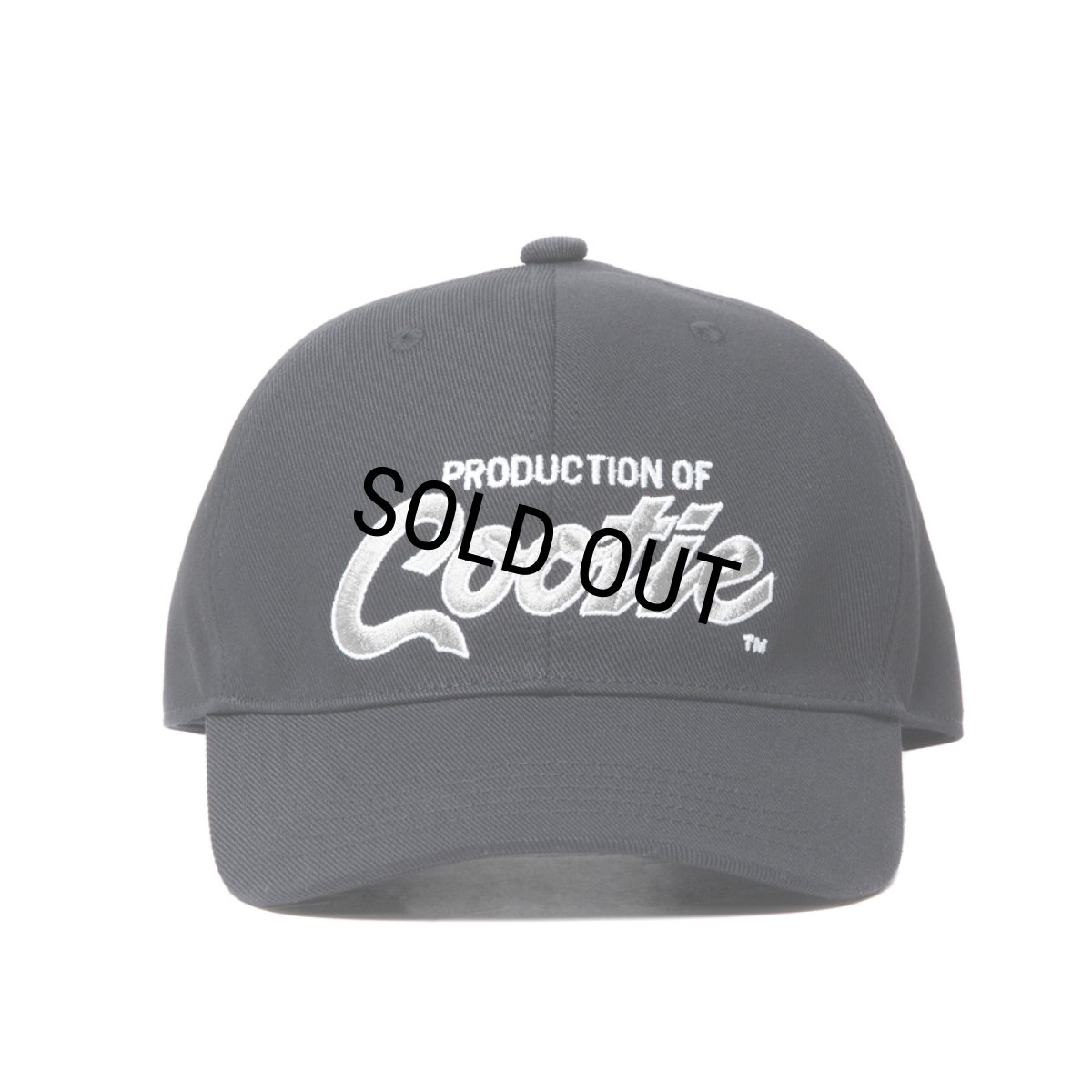 画像1: COOTIE PRODUCTIONS/Embroidery T/C Gabardine 6 Panel Cap（PRODUCTION OF COOTIE）（Black）［6パネルキャップ-23秋冬］ (1)
