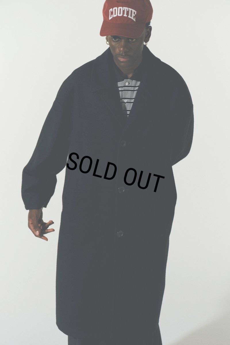 画像3: COOTIE PRODUCTIONS/Supima Border Oversized L/S Polo（Black）［ボーダーオーバーサイズ長袖ポロ-23秋冬］ (3)