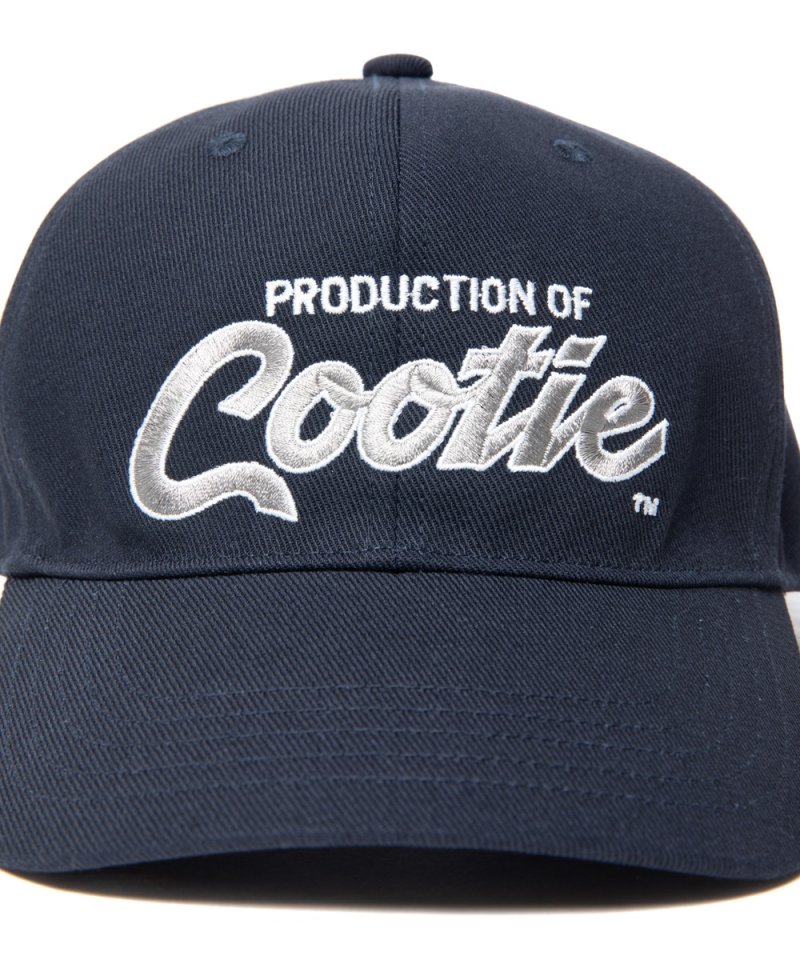 画像3: COOTIE PRODUCTIONS/Embroidery T/C Gabardine 6 Panel Cap（PRODUCTION OF COOTIE）（Navy）［6パネルキャップ-23秋冬］