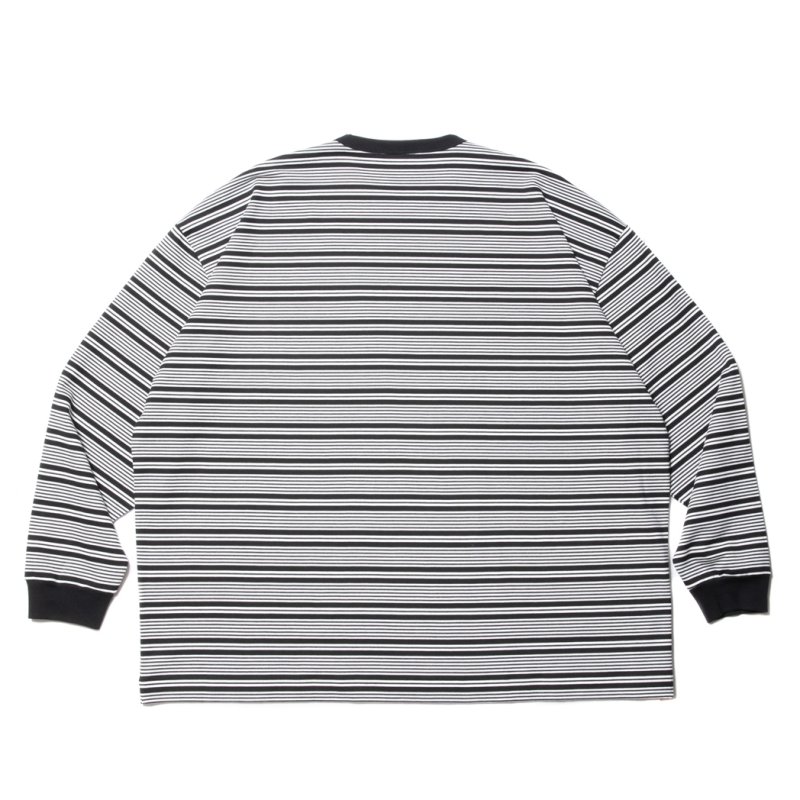 画像2: COOTIE PRODUCTIONS/Supima Border Oversized L/S Tee（Black）［ボーダーオーバーサイズ長袖T-23秋冬］