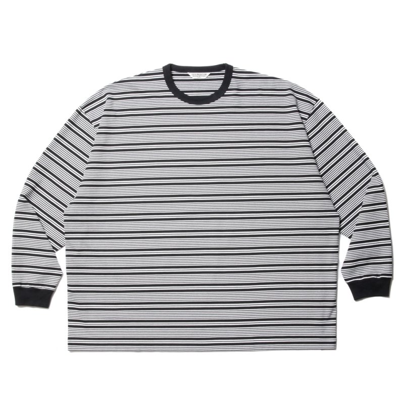 画像1: COOTIE PRODUCTIONS/Supima Border Oversized L/S Tee（Black）［ボーダーオーバーサイズ長袖T-23秋冬］