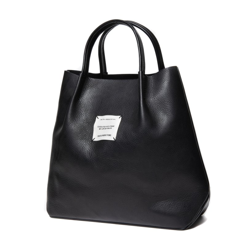 画像2: COOTIE PRODUCTIONS/Leather Tote Bag（Black）［レザートートバッグ-23秋冬］