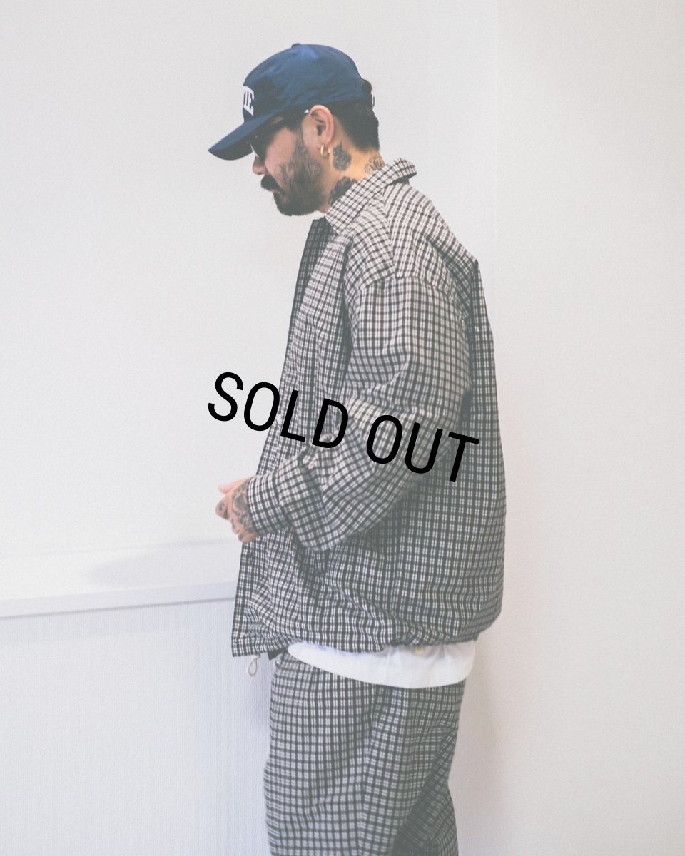 画像6: COOTIE PRODUCTIONS/Check Weather Cloth O/C Jacket（Black）［チェックオープンカラーJKT-23秋冬］ (6)