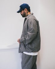 画像6: COOTIE PRODUCTIONS/Check Weather Cloth O/C Jacket（Black）［チェックオープンカラーJKT-23秋冬］ (6)