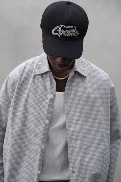 他の写真3: COOTIE PRODUCTIONS/Embroidery T/C Gabardine 6 Panel Cap（PRODUCTION OF COOTIE）（Black）［6パネルキャップ-23秋冬］