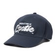 画像2: COOTIE PRODUCTIONS/Embroidery T/C Gabardine 6 Panel Cap（PRODUCTION OF COOTIE）（Navy）［6パネルキャップ-23秋冬］ (2)