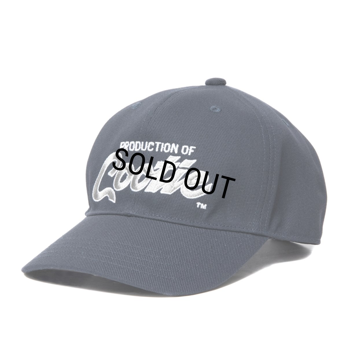 画像2: COOTIE PRODUCTIONS/Embroidery T/C Gabardine 6 Panel Cap（PRODUCTION OF COOTIE）（Navy）［6パネルキャップ-23秋冬］ (2)