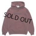WACKO MARIA/MIDDLE WEIGHT PULL OVER HOODED SWEAT SHIRT（BURGUNDY）［プルオーバーパーカー-23秋冬］