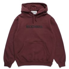 画像1: WACKO MARIA/MIDDLE WEIGHT PULL OVER HOODED SWEAT SHIRT（BURGUNDY）［プルオーバーパーカー-23秋冬］ (1)