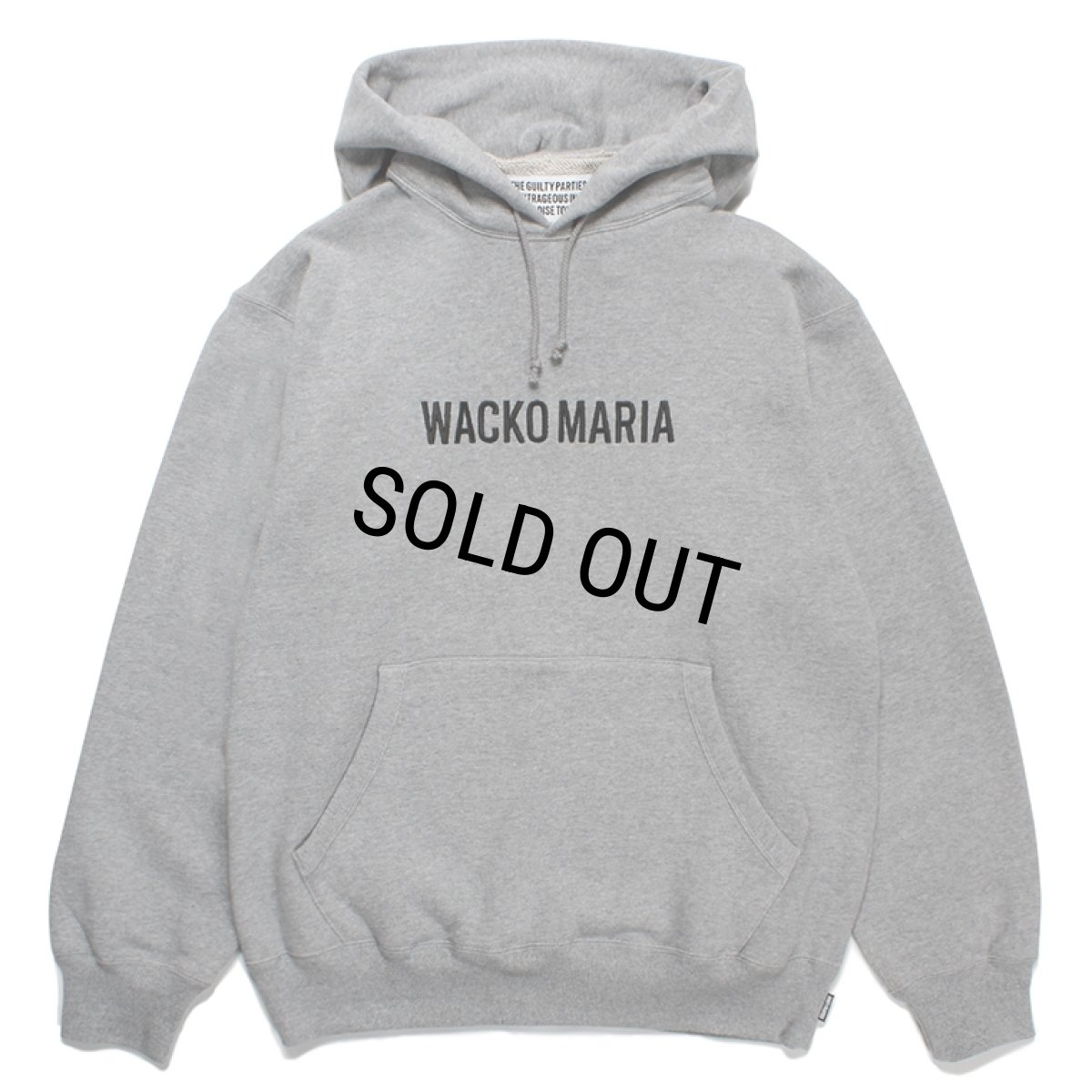 画像1: WACKO MARIA/MIDDLE WEIGHT PULL OVER HOODED SWEAT SHIRT（GRAY）［プルオーバーパーカー-23秋冬］ (1)