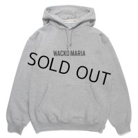 WACKO MARIA/MIDDLE WEIGHT PULL OVER HOODED SWEAT SHIRT（GRAY）［プルオーバーパーカー-23秋冬］