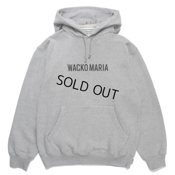 画像1: WACKO MARIA/MIDDLE WEIGHT PULL OVER HOODED SWEAT SHIRT（GRAY）［プルオーバーパーカー-23秋冬］