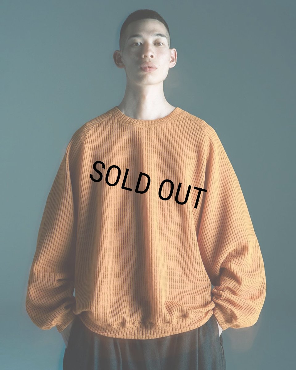 画像2: TIGHTBOOTH/MYSTERY GAUGE CREW KNIT（White） 【30%OFF】［ミステリーゲージクルーニット-23秋冬］ (2)