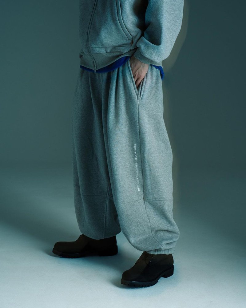 画像3: TIGHTBOOTH/PYRAMID SWEAT BALLOON PANTS（Gray） 【20%OFF】［スウェットバルーンパンツ-23秋冬］