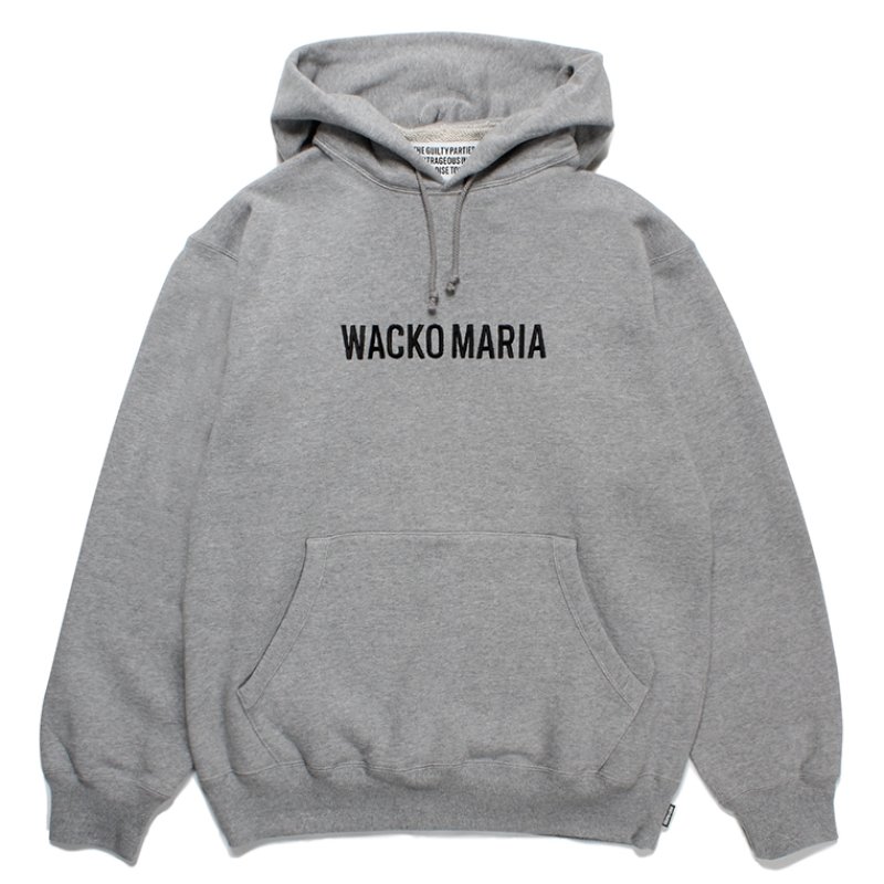 画像1: WACKO MARIA/MIDDLE WEIGHT PULL OVER HOODED SWEAT SHIRT（GRAY）［プルオーバーパーカー-23秋冬］