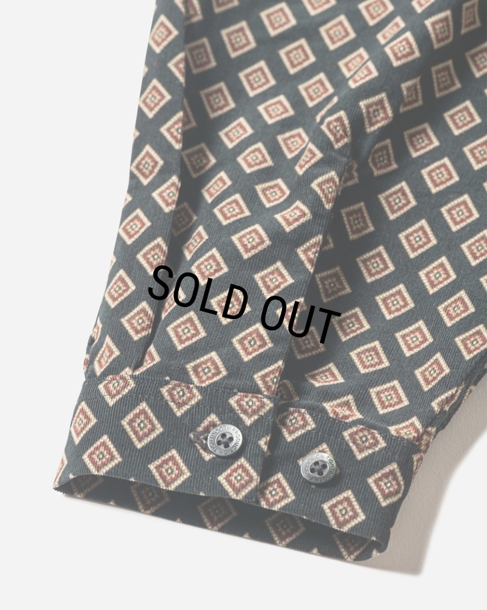 画像8: TIGHTBOOTH/RHOMBUS CORDUROY LS SHIRT（Black）［コーデュロイシャツ-23秋冬］ (8)