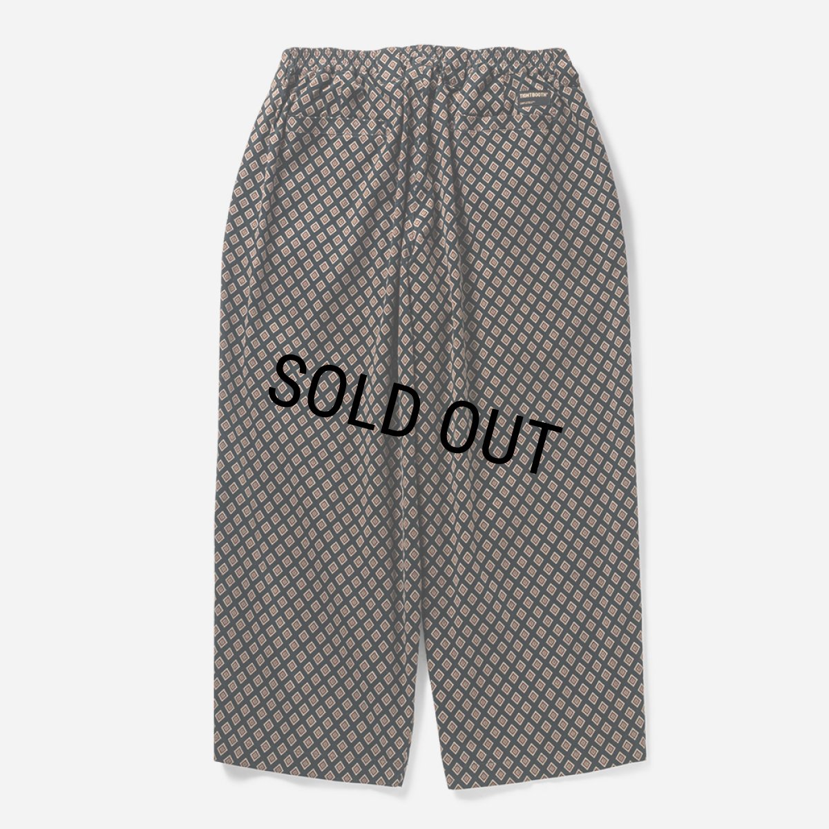画像2: TIGHTBOOTH/RHOMBUS CORDUROY BAGGY SLACKS（Black）［コーデュロイバギースラックス-23秋冬］ (2)