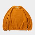 画像1: TIGHTBOOTH/MYSTERY GAUGE CREW KNIT（Mustard）［ミステリーゲージクルーニット-23秋冬］ (1)