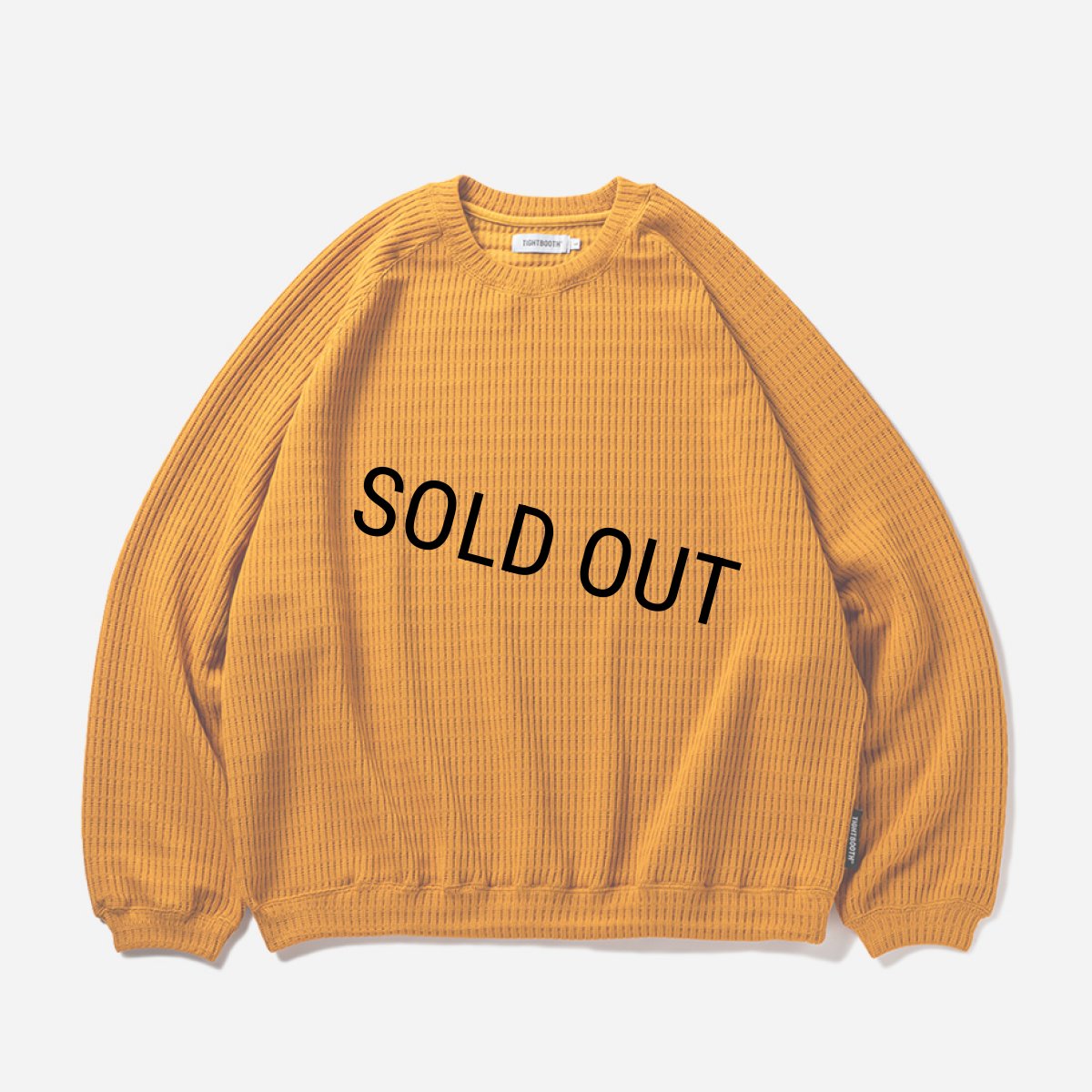 画像1: TIGHTBOOTH/MYSTERY GAUGE CREW KNIT（Mustard）［ミステリーゲージクルーニット-23秋冬］ (1)