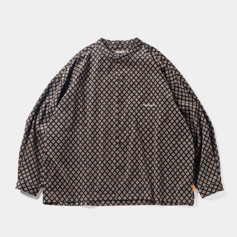 画像1: TIGHTBOOTH/RHOMBUS CORDUROY LS SHIRT（Black）［コーデュロイシャツ-23秋冬］