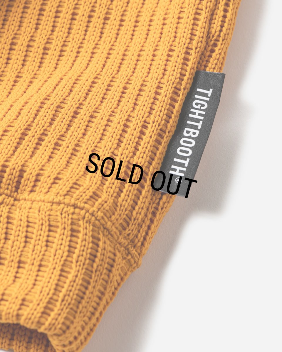 画像3: TIGHTBOOTH/MYSTERY GAUGE CREW KNIT（Mustard）［ミステリーゲージクルーニット-23秋冬］ (3)