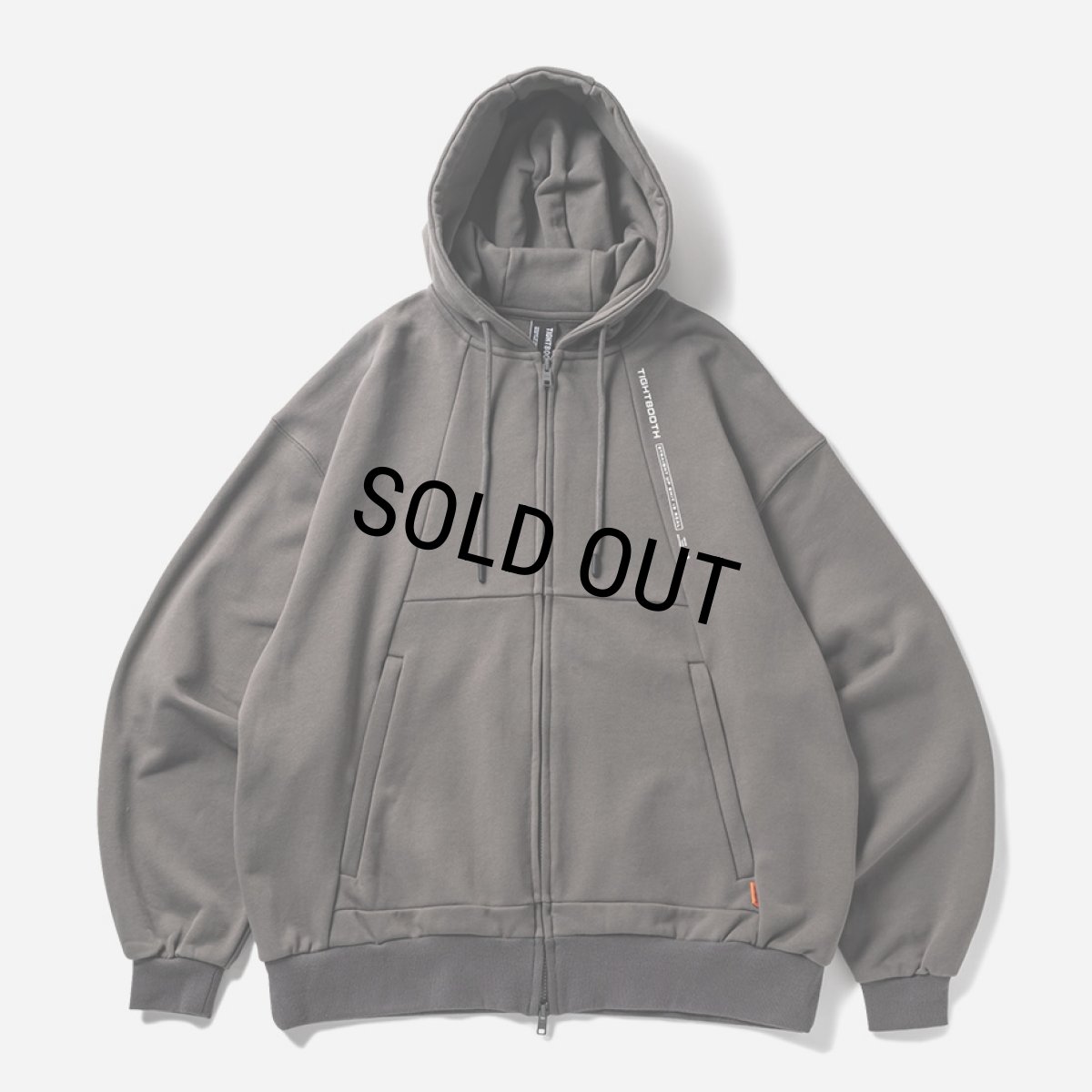 画像1: TIGHTBOOTH/PYRAMID ZIP HOODIE（Charcoal）［ジップフーディー-23秋冬］ (1)
