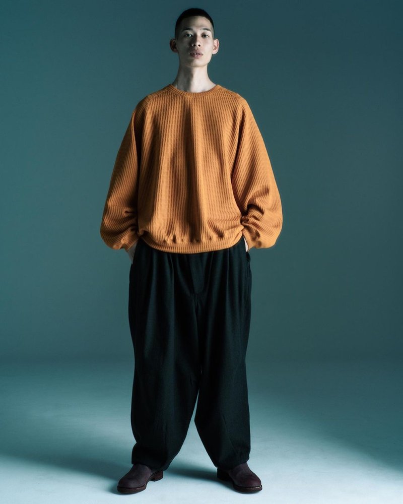 画像3: TIGHTBOOTH/MYSTERY GAUGE CREW KNIT（Mustard）［ミステリーゲージクルーニット-23秋冬］