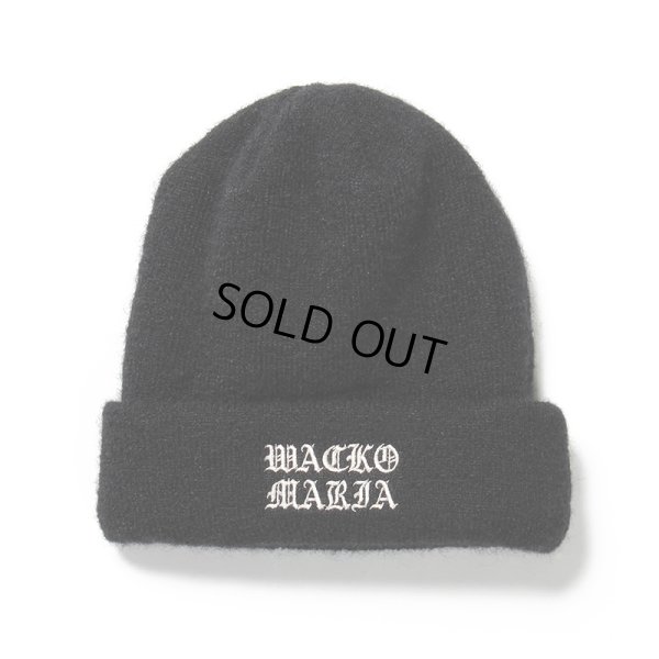 画像1: WACKO MARIA/MOHAIR KNIT CAP（TYPE-1）（BLACK）［モヘアニットキャップ-23秋冬］