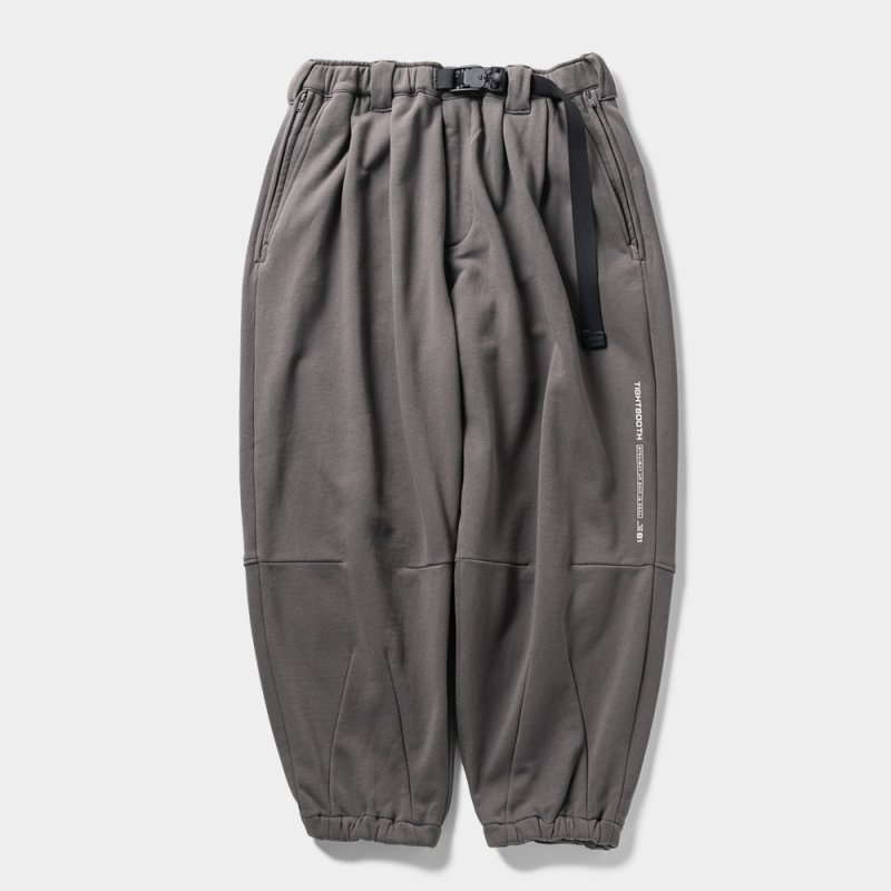 画像1: TIGHTBOOTH/PYRAMID SWEAT BALLOON PANTS（Charcoal）［スウェットバルーンパンツ-23秋冬］