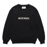 WACKO MARIA/MIDDLE WEIGHT CREW NECK SWEAT SHIRT（BLACK）［クルーネックスウェット-23秋冬］
