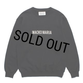 WACKO MARIA/MIDDLE WEIGHT CREW NECK SWEAT SHIRT（BLACK）［クルー