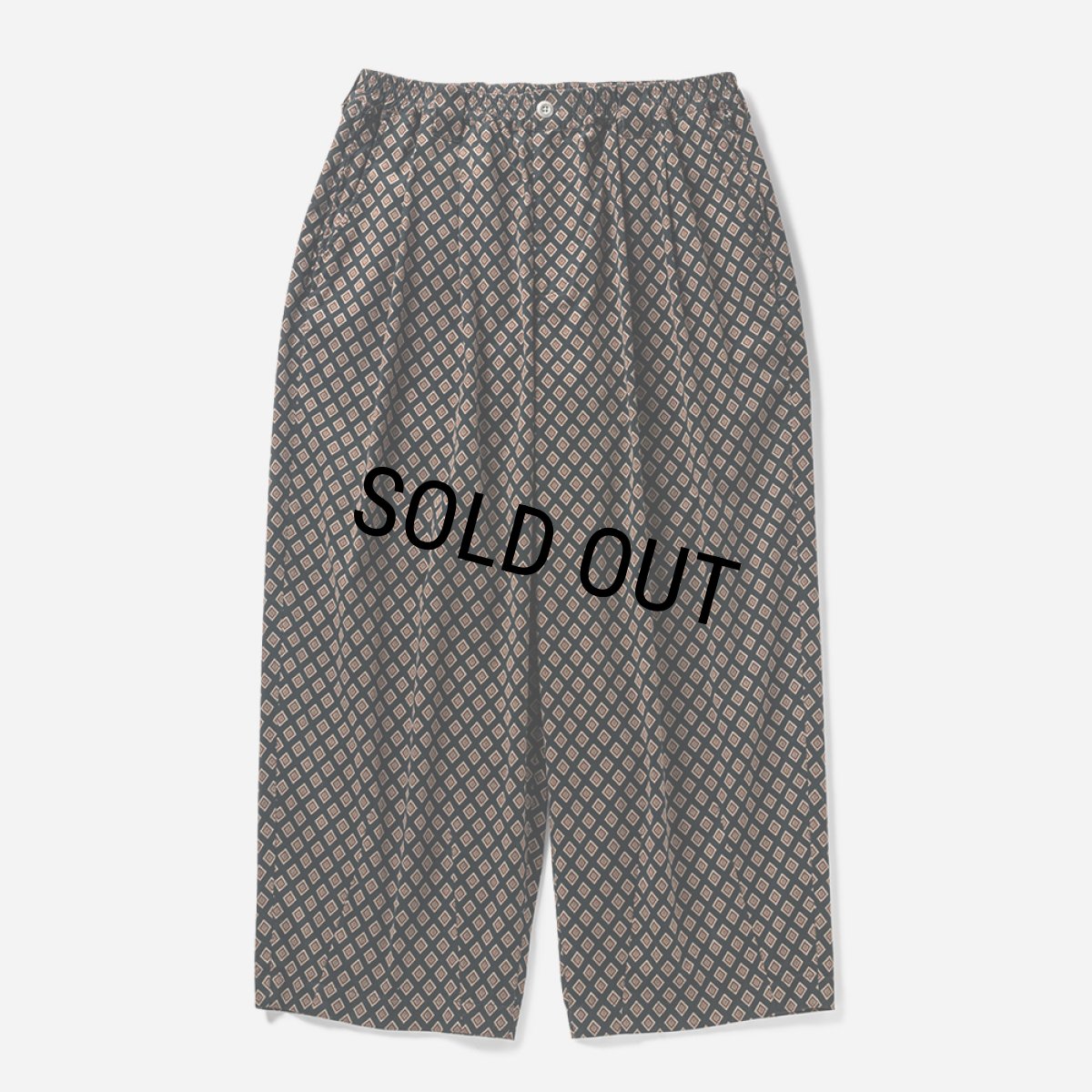 画像1: TIGHTBOOTH/RHOMBUS CORDUROY BAGGY SLACKS（Black）［コーデュロイバギースラックス-23秋冬］ (1)