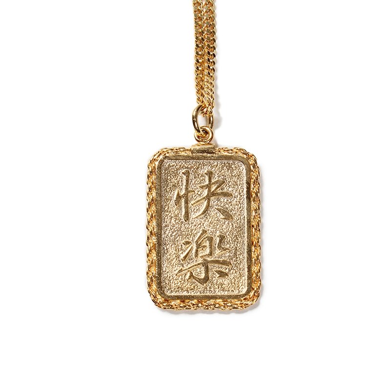 画像1: WACKO MARIA/PLATE NECKLACE（GOLD）［プレートネックレス-23秋冬］