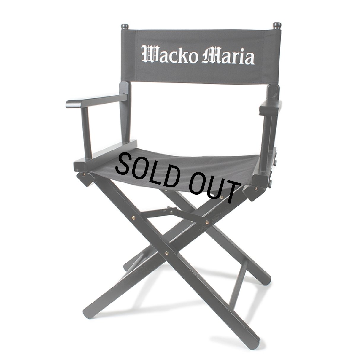 画像1: WACKO MARIA/DIRECTOR CHAIR（BLACK）［ディレクターチェア-23秋冬］ (1)