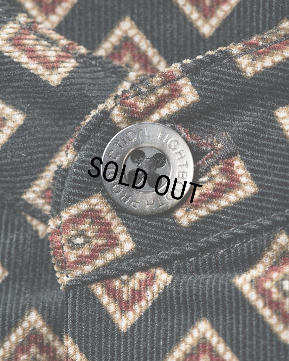 画像6: TIGHTBOOTH/RHOMBUS CORDUROY LS SHIRT（Black）［コーデュロイシャツ-23秋冬］ (6)