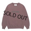 WACKO MARIA/MIDDLE WEIGHT CREW NECK SWEAT SHIRT（BURGUNDY）［クルーネックスウェット-23秋冬］