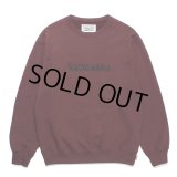 WACKO MARIA/MIDDLE WEIGHT CREW NECK SWEAT SHIRT（BURGUNDY）［クルーネックスウェット-23秋冬］