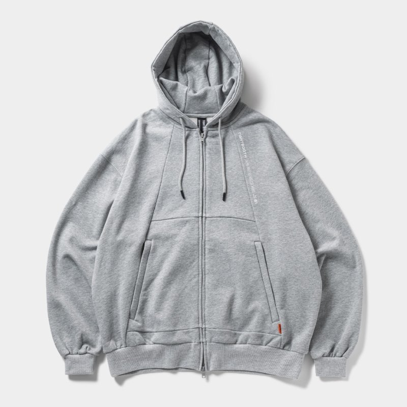 画像1: TIGHTBOOTH/PYRAMID ZIP HOODIE（Gray） 【30%OFF】［ジップフーディー-23秋冬］