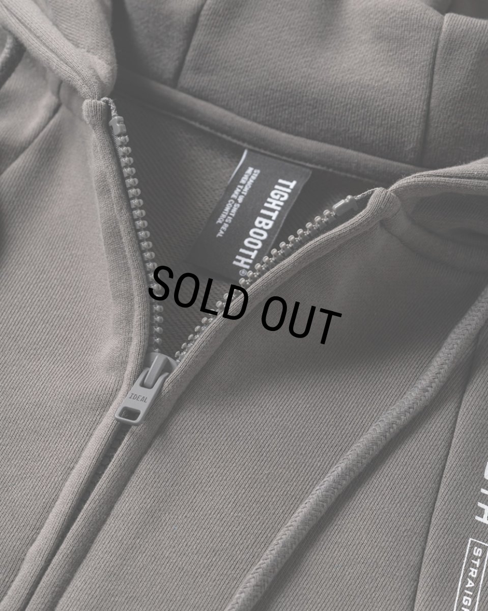 画像4: TIGHTBOOTH/PYRAMID ZIP HOODIE（Charcoal）［ジップフーディー-23秋冬］ (4)