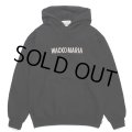 WACKO MARIA/MIDDLE WEIGHT PULL OVER HOODED SWEAT SHIRT（BLACK）［プルオーバーパーカー-23秋冬］